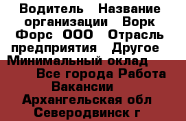 Водитель › Название организации ­ Ворк Форс, ООО › Отрасль предприятия ­ Другое › Минимальный оклад ­ 43 000 - Все города Работа » Вакансии   . Архангельская обл.,Северодвинск г.